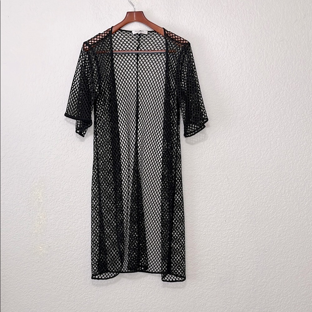 Gottex Fishnet Mesh Kimono Swim Cover Up